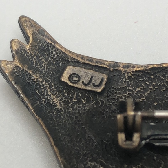 Vintage JJ Jonette Jewelry Gold Tone Hen & Chicks Brooch Pin Chicken Farm - Picture 4 of 5